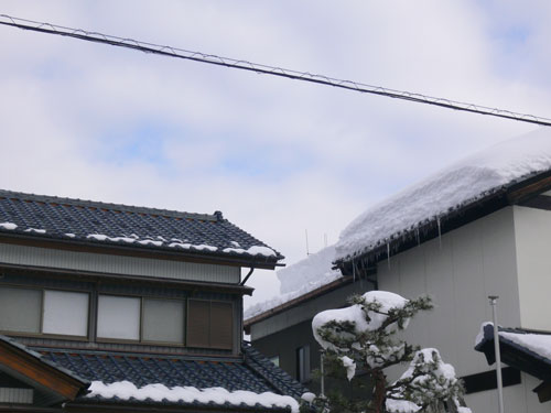 融雪施工例　福井県大野市